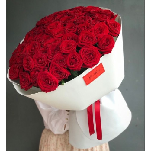 Купить на заказ Букет из 51 красной розы с доставкой в Темиртау